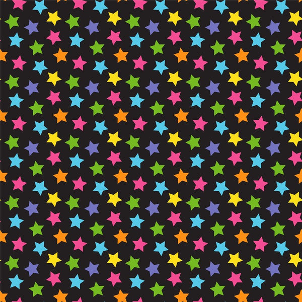 Retro Rainbow Star Fabric - ineedfabric.com