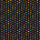 Retro Rainbow Star Stamp Fabric - ineedfabric.com