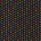 Retro Rainbow Star Stamp Fabric - ineedfabric.com