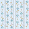 Retro Tulips & Dots Fabric - Blue - ineedfabric.com