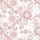 Retro Wedding Lace Fabric - Rose Gold - ineedfabric.com