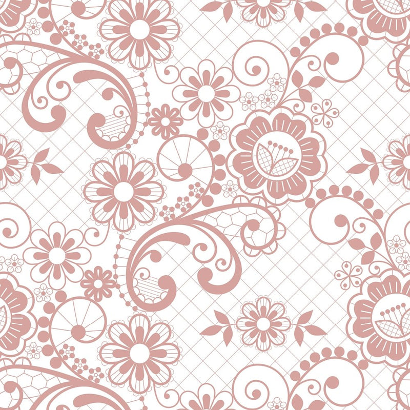 Retro Wedding Lace Fabric - Rose Gold - ineedfabric.com