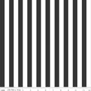 Riley Blake, 1/2" Striped Fabric - Black - ineedfabric.com
