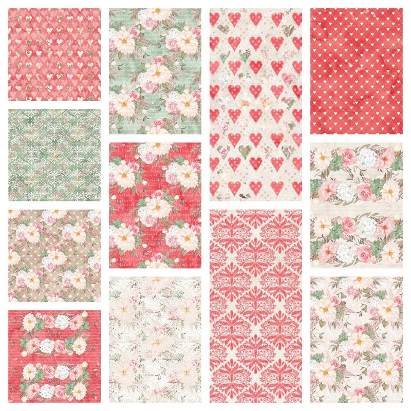 Romantic Bouquets Fabric Collection - 1 Yard Bundle - ineedfabric.com