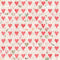 Romantic Bouquets Hearts on Dots Fabric - Tan - ineedfabric.com