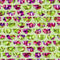 Rose and Wine Grapes Fabric - Green - ineedfabric.com