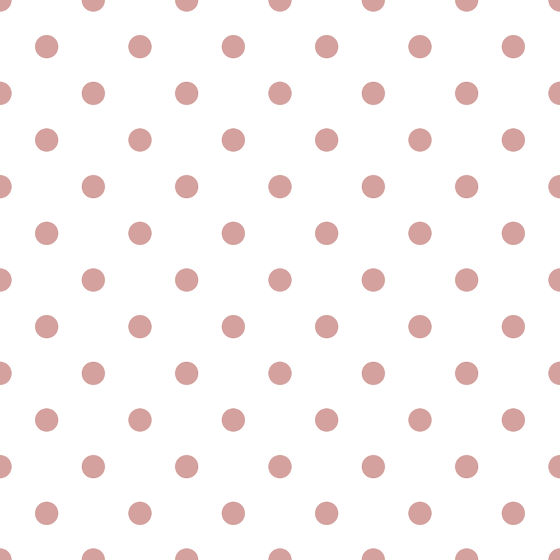 Rose Gold Dots Fabric - White - ineedfabric.com