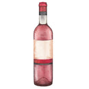 Rosé Wine Bottle Fabric Panel - Variation 4 - ineedfabric.com