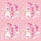 Roses Heart Valentine Allover Fabric - Pink - ineedfabric.com