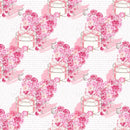 Roses Heart Valentine Main Fabric - White - ineedfabric.com