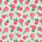 Roses on Hatched Pattern Fabric - Gray - ineedfabric.com