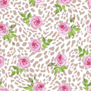 Roses on Leopard Skin Fabric - ineedfabric.com