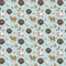 Rustic Farm Animals Fabric - Blue - ineedfabric.com