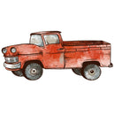 Rustic Red Truck Fabric Panel - ineedfabric.com