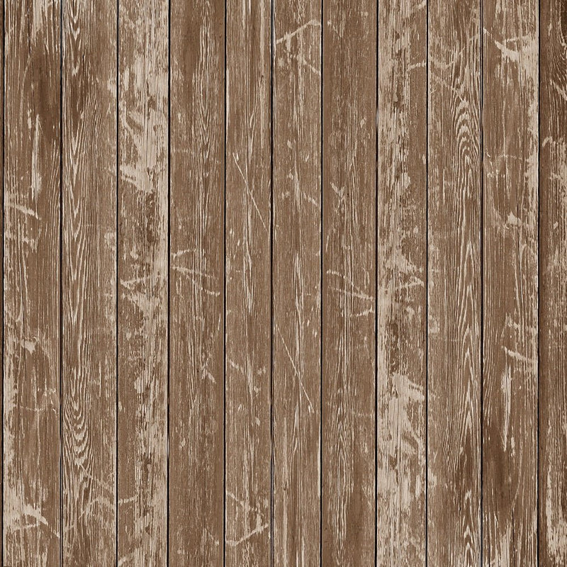 Rustic Wood Planks Fabric - Dark Brown - ineedfabric.com