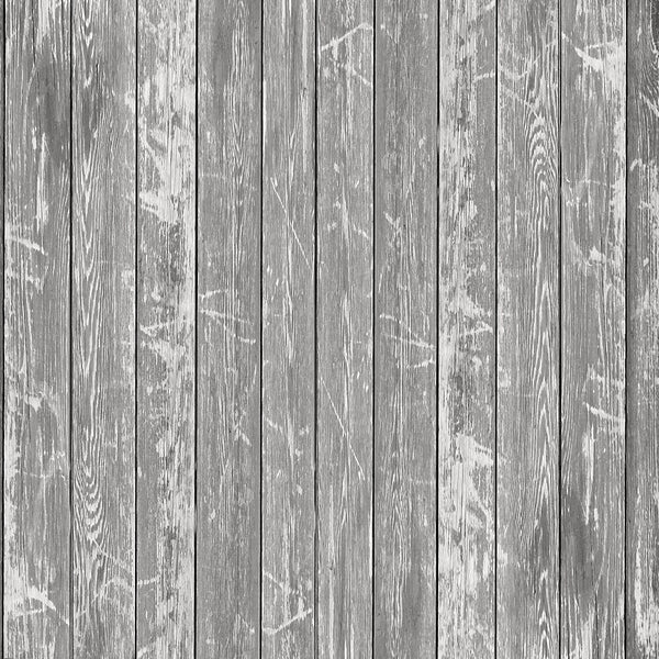Rustic Wood Planks Fabric - Dark Gray - ineedfabric.com