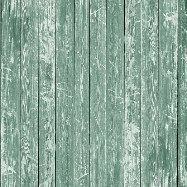 Rustic Wood Planks Fabric - Green - ineedfabric.com