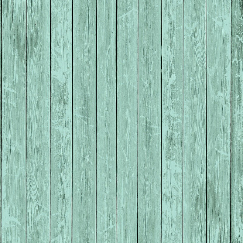 Rustic Wood Planks Fabric - Medium Teal - ineedfabric.com