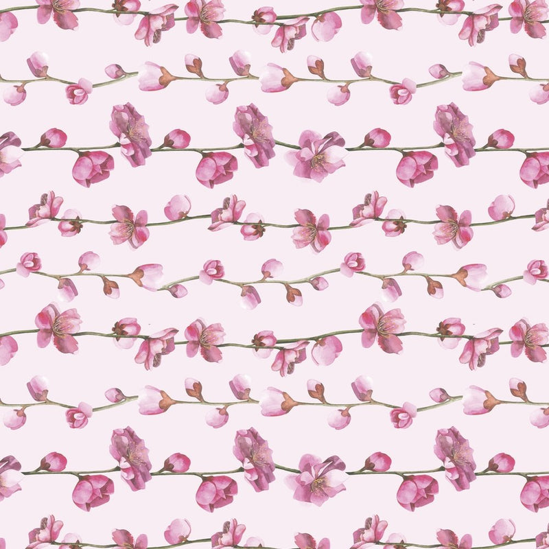 Sakura Branch Fabric - Pink - ineedfabric.com