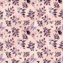 Sangria Dreams Leaves Fabric - Pink - ineedfabric.com