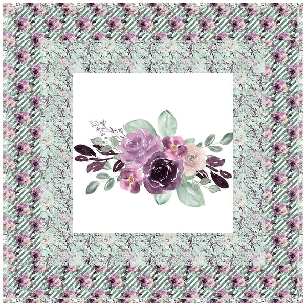 Sangria Mint Dreams Floral Wall Hanging 42" x 42" - ineedfabric.com