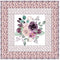 Sangria Peach Floral Bouquet Wall Hanging 42" x 42" - ineedfabric.com