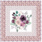 Sangria Peach Floral Bouquet Wall Hanging 42" x 42" - ineedfabric.com