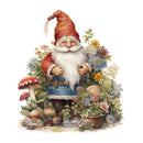 Santa Claus Gnome Scene 7 Fabric Panel - ineedfabric.com