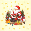 Santa Claus Reading a Christmas Letter Fabric Panel - ineedfabric.com