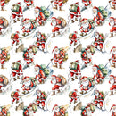 Santa Climbing Mountain Fabric - ineedfabric.com