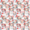 Santa Wearing Headphones Fabric - ineedfabric.com