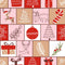 Santa's Cartoon Reindeer Pattern 5 Fabric - ineedfabric.com