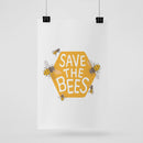 Save The Bees Fabric Panel - ineedfabric.com