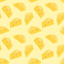 Scattered Cheese Fabric - Yellow - ineedfabric.com