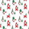 Scattered Holly Jolly Christmas Gnomes Fabric - ineedfabric.com