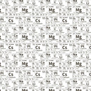 Scattered Periodic Table Fabric - White - ineedfabric.com