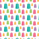 Scattered Shopping Spree Bags Fabric - ineedfabric.com