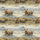 Scottish Highland Cows 12 Fabric - ineedfabric.com