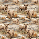 Scottish Highland Cows 4 Fabric - ineedfabric.com