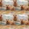 Scottish Highland Cows 7 Fabric - ineedfabric.com