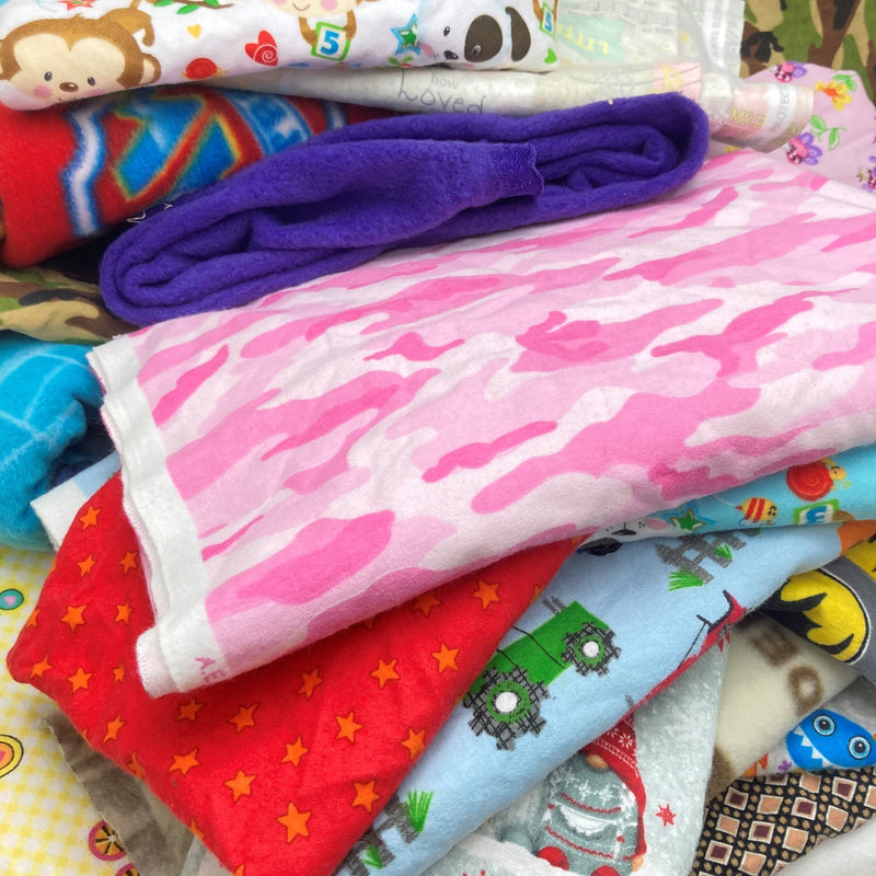 Scrap Fleece and Flannel Bundle - 5 Pounds - ineedfabric.com