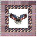 Screaming Eagle and Flag Wall Hanging 42" x 42" - ineedfabric.com