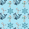 Sea Gnomes Sea Gulls Fabric - ineedfabric.com