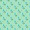 Sea Jellyfish Fabric - Green - ineedfabric.com