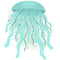 Sea Jellyfish Teal 2 Fabric Panel - ineedfabric.com