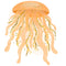 Sea Jellyfish Yellow Fabric Panel - ineedfabric.com