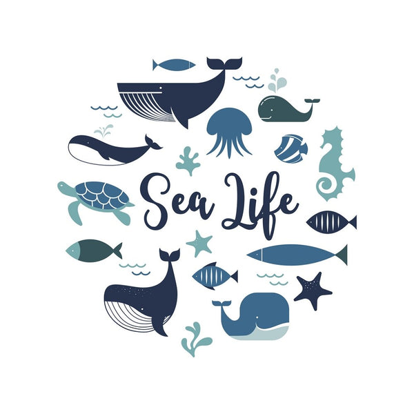 Sea Life Fabric Panel - ineedfabric.com