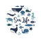 Sea Life Fabric Panel - ineedfabric.com