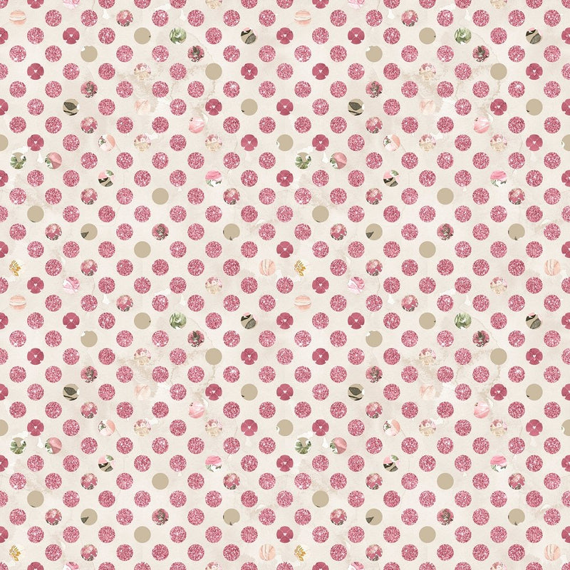 Secret Garden Polka Dot Fabric - Tan - ineedfabric.com