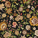 Sew De Vine Flowers Fabric - Tan - ineedfabric.com